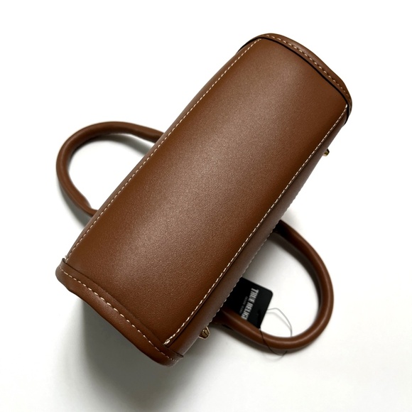 NWT Original TRUE RELIGION Dark Denim Horseshoe Mini Tote Crossbody Bag Studded - Picture 7 of 11